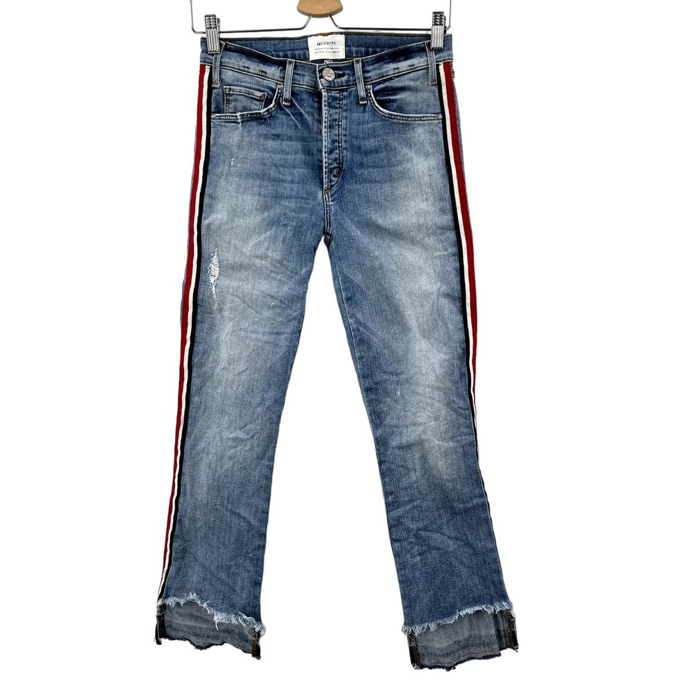 McGuire Denim Blue Skinny Jeans with Red Stripe